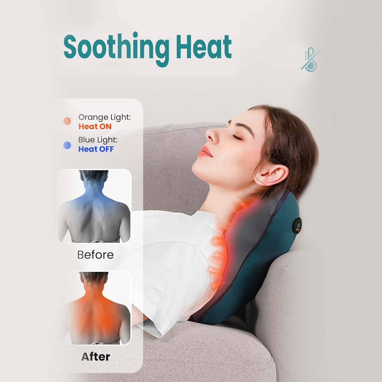 Neck And Back Deep Acupressure Massager Full Body Massage Pillow Ideal Gift
